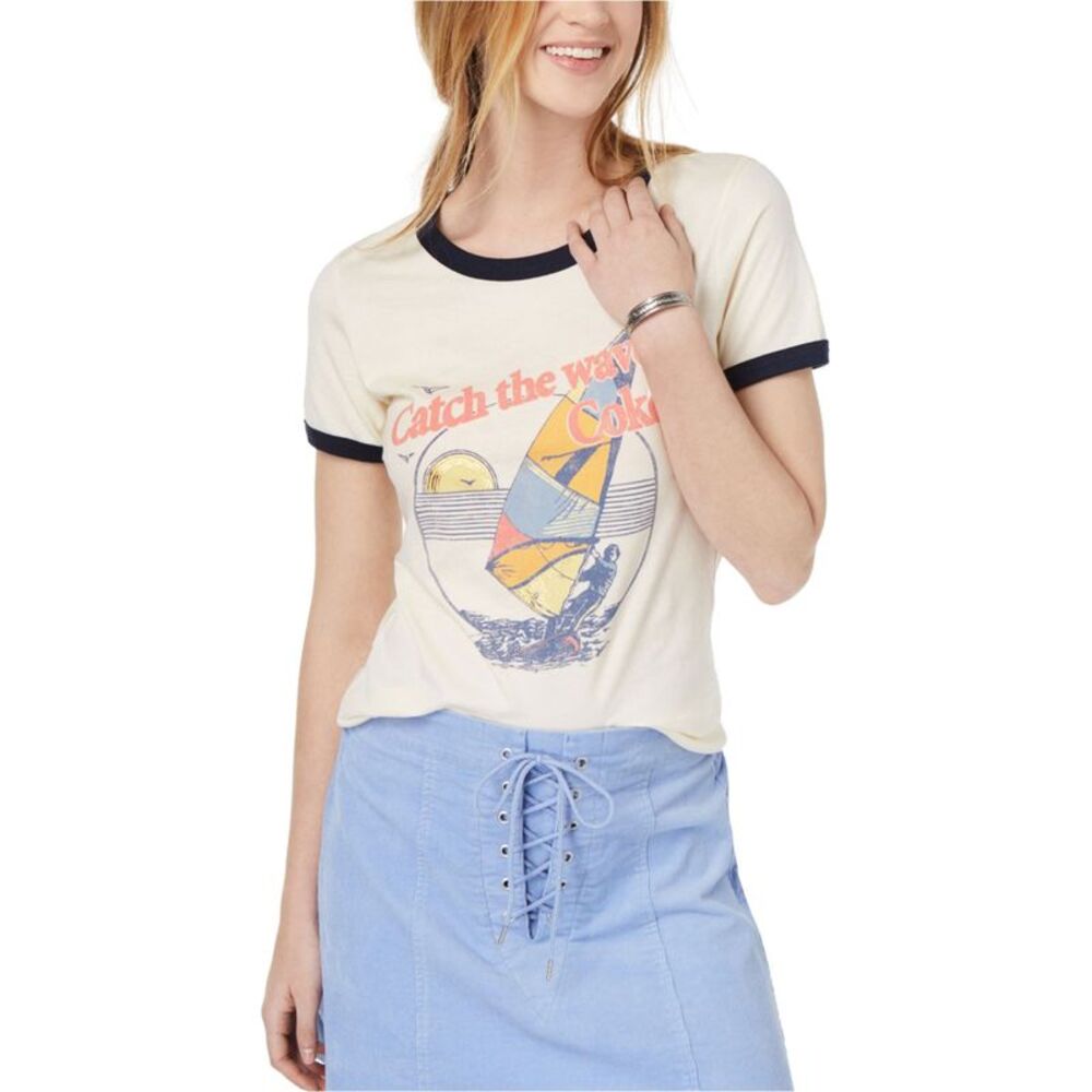 True Vintage Womens Catch The Wave Graphic T-Shirt, NWT